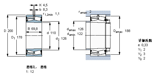 鑫宙國際貿(mào)易(上海)有限公司進口23222CK軸承樣本圖